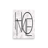 Home Black Letter Word Sign Matte Poster Print | Minimalist Wall Art, Posters, $ 27.00, A Moment Of Now™